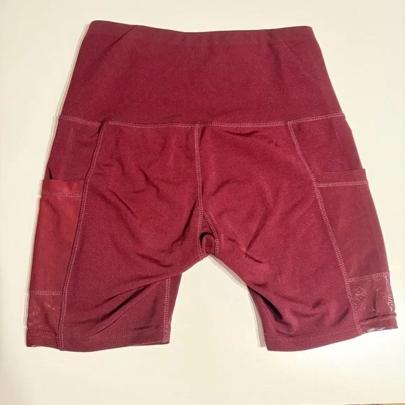 Embrace Your Love Maroon Biker Shorts. Size S. - Picture 2 of 4